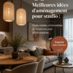 Un petit salon cosy avec un aménagement moderne et pratique.