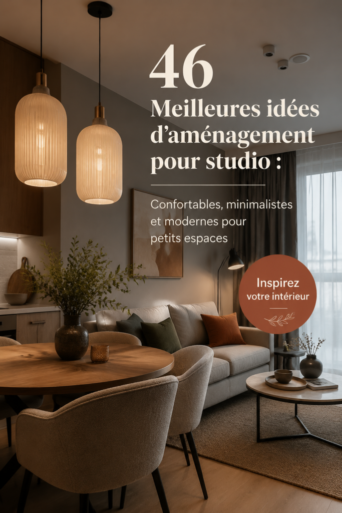 Un petit salon cosy avec un aménagement moderne et pratique.