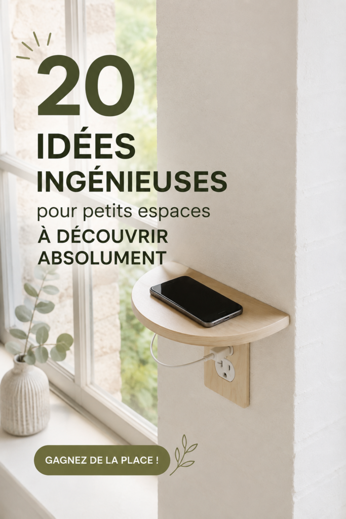 Salon aménagé avec des meubles pratiques et esthétiques dans un petit espace.