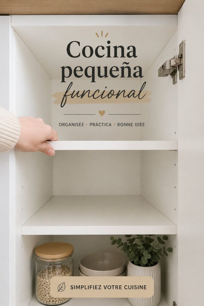 Une petite cuisine fonctionnelle et décorée avec goût