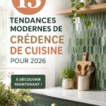 Crédence de cuisine moderne avec un design élégant et chaleureux