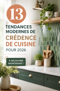 Crédence de cuisine moderne avec un design élégant et chaleureux