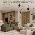Salon moderne avec un agencement élégant et mobilier contemporain.