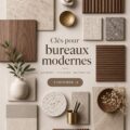 Bureau moderne avec décoration chaleureuse et pratique