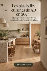 Une cuisine moderne et chaleureuse aux tons neutres avec des éléments décoratifs accueillants.