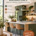 Cuisine moderne au design cosy avec des couleurs chaleureuses
