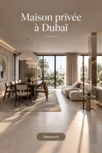 Salon chaleureux avec des couleurs naturelles et un éclairage doux, décoré pour une ambiance conviviale.