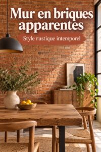 Un salon avec un mur en brique apportant chaleur et authenticité