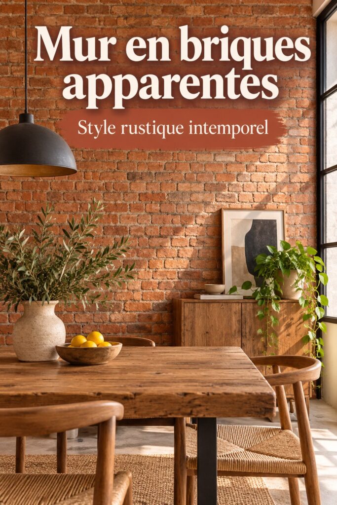 Un salon avec un mur en brique apportant chaleur et authenticité