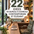Bureau moderne avec décoration inspirante, alliant style et fonctionnalité