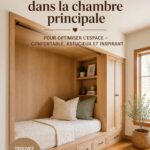 Un coin de chambre cosy avec un fauteuil douillet et des coussins, idéal pour la détente.