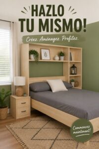 Un lit escamotable intégré dans un élégant salon moderne, optimisant l'espace.