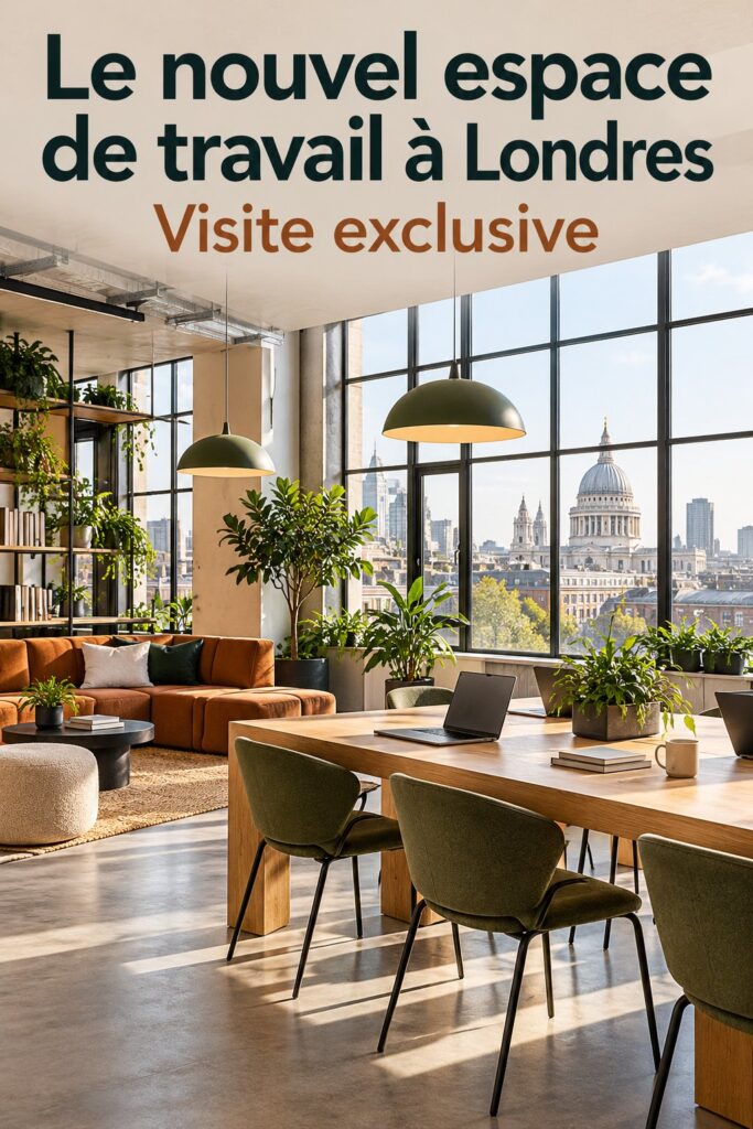 Intérieur moderne du bureau de Mosaic East à Londres, mettant en avant des espaces de travail inspirants.