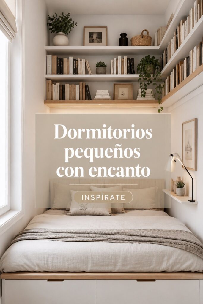 Une petite chambre avec une décoration charmante et chaleureuse, mariant couleurs douces et ameublement pratique.