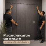 Placard sur mesure en mélamine avec un aménagement fonctionnel