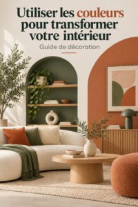 Un salon aux teintes apaisantes inspiré par la psychologie des couleurs