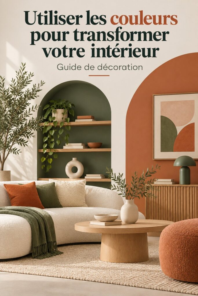 Un salon aux teintes apaisantes inspiré par la psychologie des couleurs
