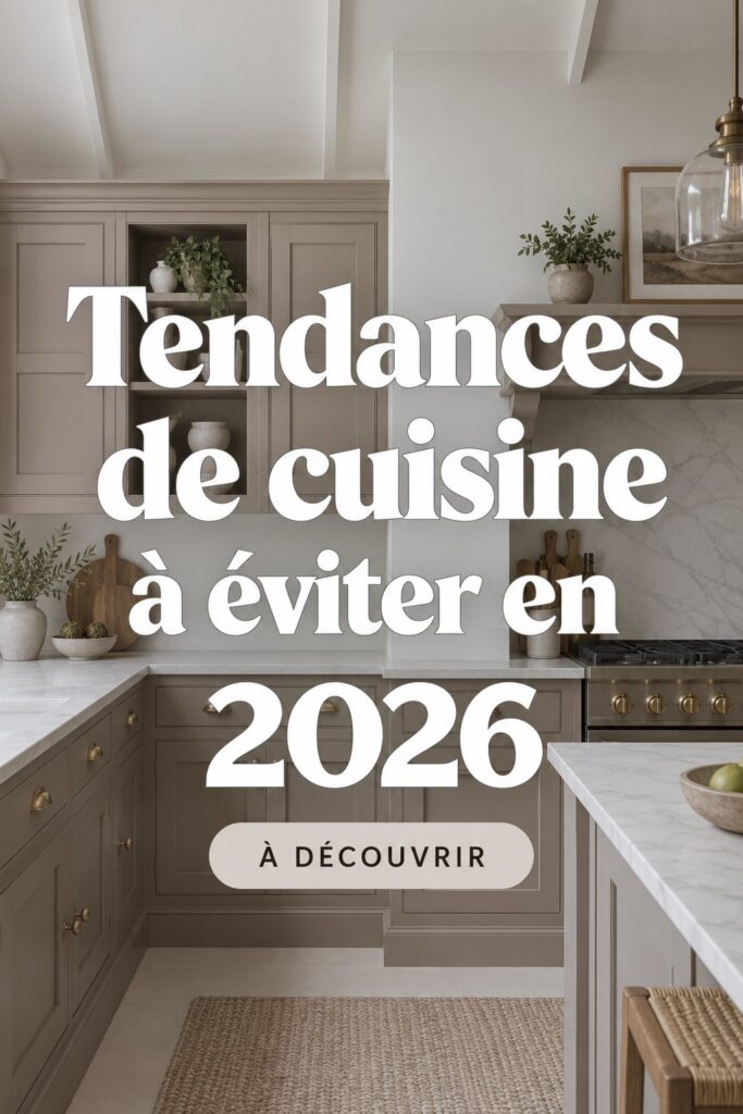 Cuisine moderne avec une décoration intemporelle.