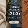 Salon moderne avec des couleurs tendance 2026 et des meubles sophistiqués