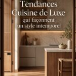 Cuisine moderne avec des teintes naturelles et des matériaux contemporains pour un style intemporel.