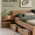 Tiroir lit HELSINKI élégant et fonctionnel dans un salon moderne