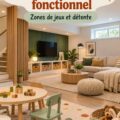 Sous-sol aménagé en espace familial fonctionnel avec un coin salon chaleureux.
