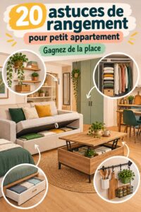 Salon moderne avec des solutions de rangement optimisées