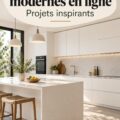Une cuisine moderne avec des éléments chaleureux et accueillants, alliant fonctionnalité et esthétisme.