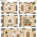 Un grand salon aménagé avec des canapés modernes et des accessoires décoratifs chaleureux.