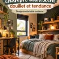 Aménagement moderne et douillet d'une chambre ado avec des couleurs tendance pour 2026