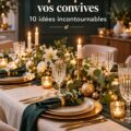Table de fête joliment décorée pour Thanksgiving avec des éléments naturels.